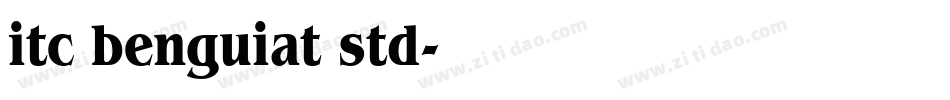 itc benguiat std字体转换